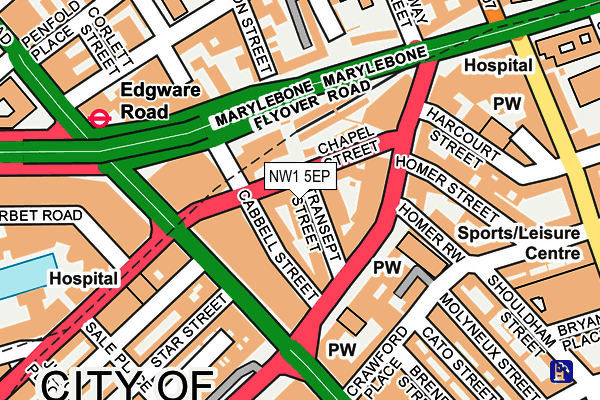 NW1 5EP map - OS OpenMap – Local (Ordnance Survey)