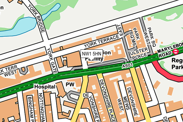 NW1 5HN map - OS OpenMap – Local (Ordnance Survey)