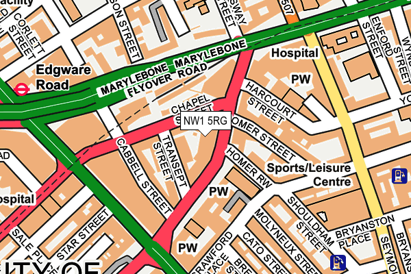NW1 5RG map - OS OpenMap – Local (Ordnance Survey)
