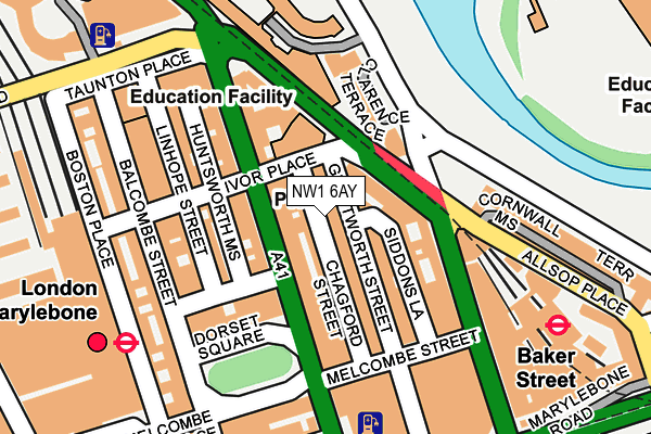 NW1 6AY map - OS OpenMap – Local (Ordnance Survey)