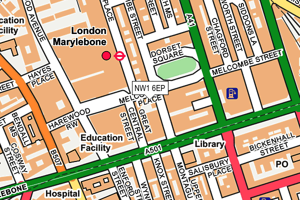 NW1 6EP map - OS OpenMap – Local (Ordnance Survey)