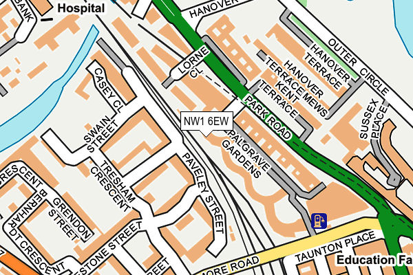 NW1 6EW map - OS OpenMap – Local (Ordnance Survey)