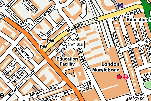 NW1 6LE map - OS OpenMap – Local (Ordnance Survey)