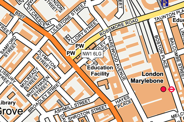 Map of BROADLEY PRODUCTIONS LIMITED at local scale