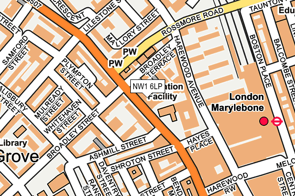 NW1 6LP map - OS OpenMap – Local (Ordnance Survey)