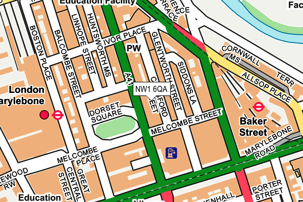 NW1 6QA map - OS OpenMap – Local (Ordnance Survey)