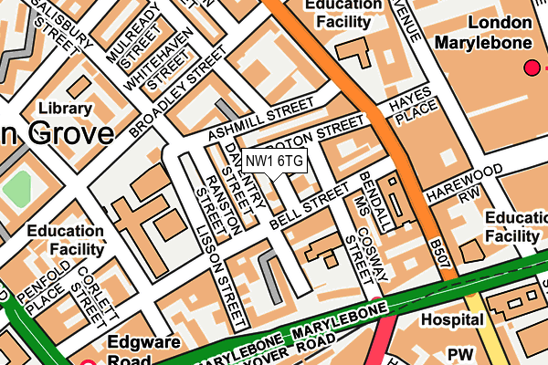 NW1 6TG map - OS OpenMap – Local (Ordnance Survey)