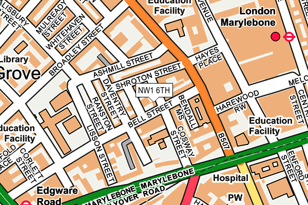 NW1 6TH map - OS OpenMap – Local (Ordnance Survey)