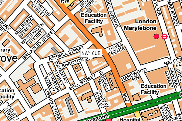 NW1 6UE map - OS OpenMap – Local (Ordnance Survey)