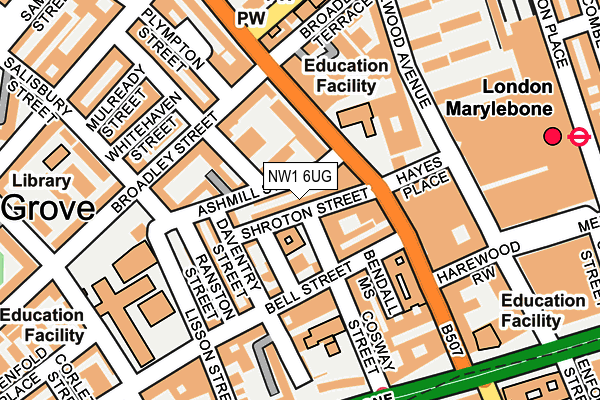 NW1 6UG map - OS OpenMap – Local (Ordnance Survey)