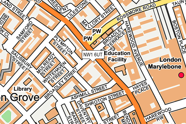 NW1 6UT map - OS OpenMap – Local (Ordnance Survey)