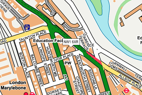 NW1 6XR map - OS OpenMap – Local (Ordnance Survey)
