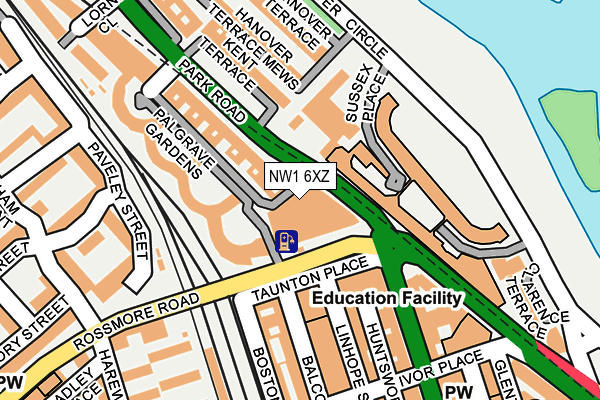 NW1 6XZ map - OS OpenMap – Local (Ordnance Survey)