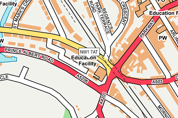 NW1 7AT map - OS OpenMap – Local (Ordnance Survey)