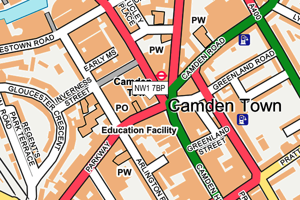 NW1 7BP map - OS OpenMap – Local (Ordnance Survey)