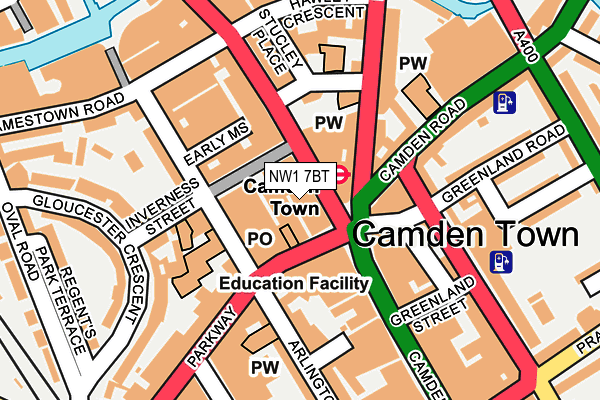 NW1 7BT map - OS OpenMap – Local (Ordnance Survey)