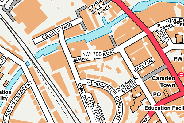 NW1 7DB map - OS OpenMap – Local (Ordnance Survey)