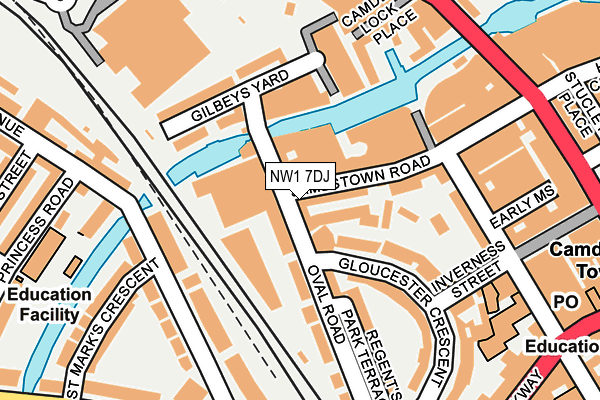 NW1 7DJ map - OS OpenMap – Local (Ordnance Survey)