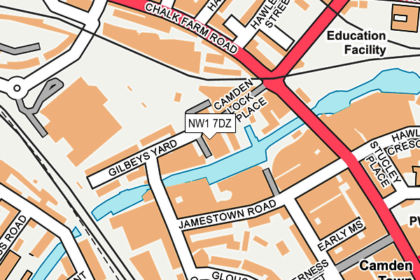 NW1 7DZ map - OS OpenMap – Local (Ordnance Survey)