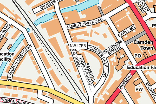 NW1 7EB map - OS OpenMap – Local (Ordnance Survey)