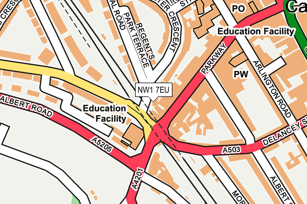 NW1 7EU map - OS OpenMap – Local (Ordnance Survey)