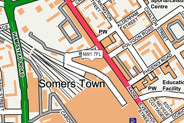 NW1 7FL map - OS OpenMap – Local (Ordnance Survey)