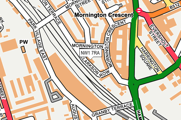 NW1 7RA map - OS OpenMap – Local (Ordnance Survey)