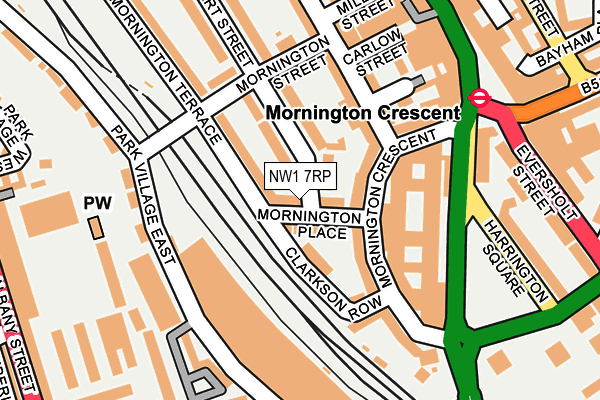 NW1 7RP map - OS OpenMap – Local (Ordnance Survey)