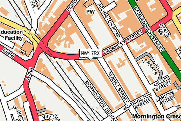 NW1 7RX map - OS OpenMap – Local (Ordnance Survey)