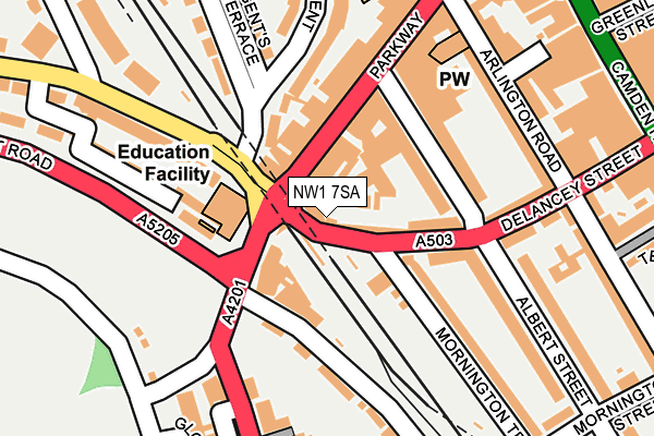 NW1 7SA map - OS OpenMap – Local (Ordnance Survey)