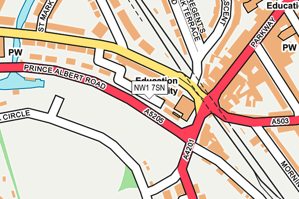 NW1 7SN map - OS OpenMap – Local (Ordnance Survey)