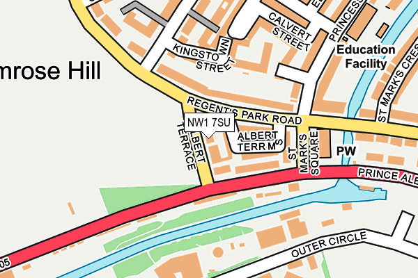 NW1 7SU map - OS OpenMap – Local (Ordnance Survey)