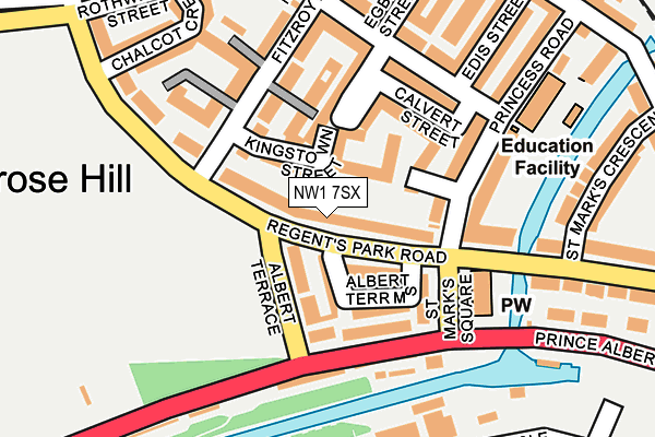 NW1 7SX map - OS OpenMap – Local (Ordnance Survey)