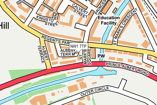 NW1 7TP map - OS OpenMap – Local (Ordnance Survey)