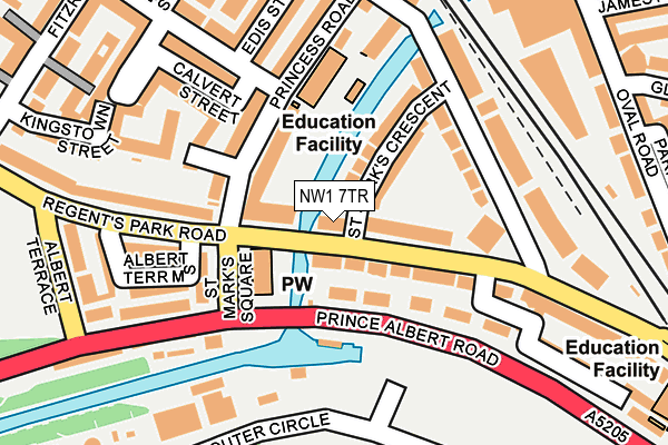 NW1 7TR map - OS OpenMap – Local (Ordnance Survey)