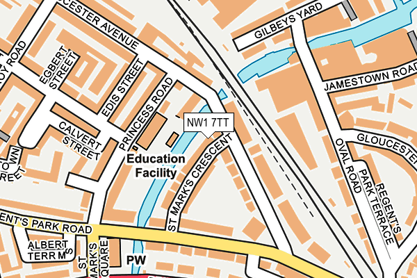 NW1 7TT map - OS OpenMap – Local (Ordnance Survey)