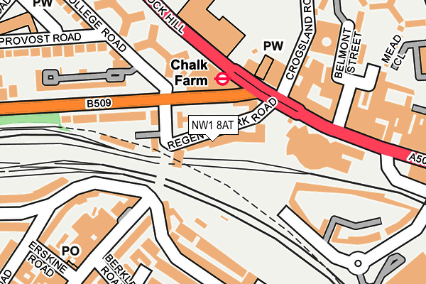 NW1 8AT map - OS OpenMap – Local (Ordnance Survey)