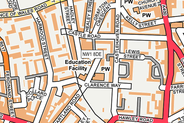 NW1 8DE map - OS OpenMap – Local (Ordnance Survey)