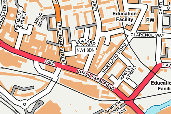 NW1 8DN map - OS OpenMap – Local (Ordnance Survey)
