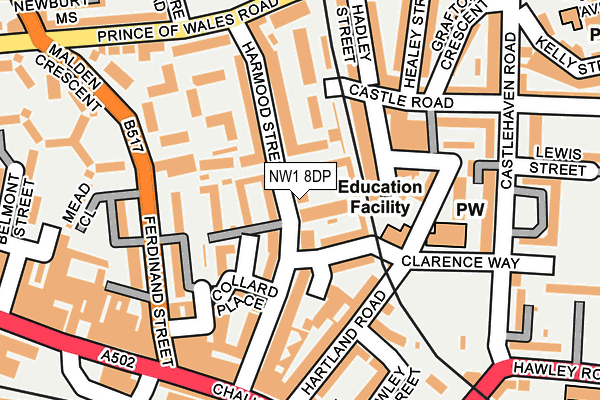 NW1 8DP map - OS OpenMap – Local (Ordnance Survey)