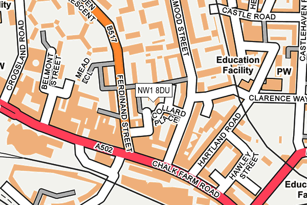 NW1 8DU map - OS OpenMap – Local (Ordnance Survey)