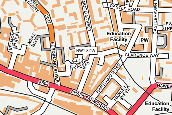 NW1 8DW map - OS OpenMap – Local (Ordnance Survey)