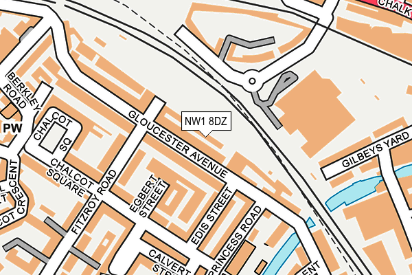 NW1 8DZ map - OS OpenMap – Local (Ordnance Survey)