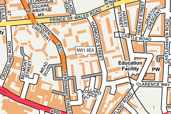 NW1 8EA map - OS OpenMap – Local (Ordnance Survey)