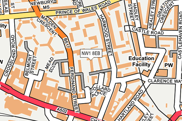 NW1 8EB map - OS OpenMap – Local (Ordnance Survey)