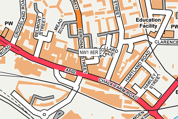 NW1 8ER map - OS OpenMap – Local (Ordnance Survey)