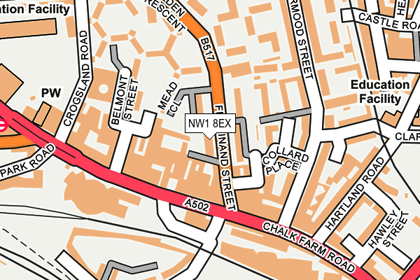 NW1 8EX map - OS OpenMap – Local (Ordnance Survey)