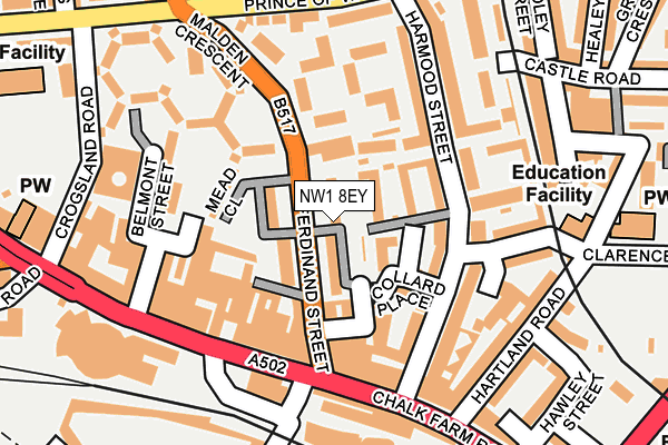 NW1 8EY map - OS OpenMap – Local (Ordnance Survey)