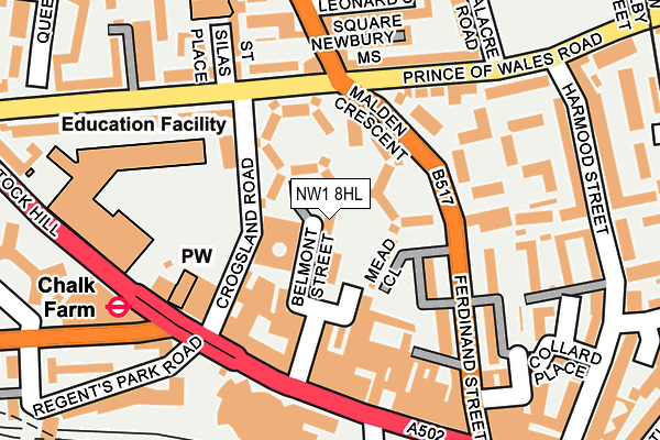 NW1 8HL map - OS OpenMap – Local (Ordnance Survey)