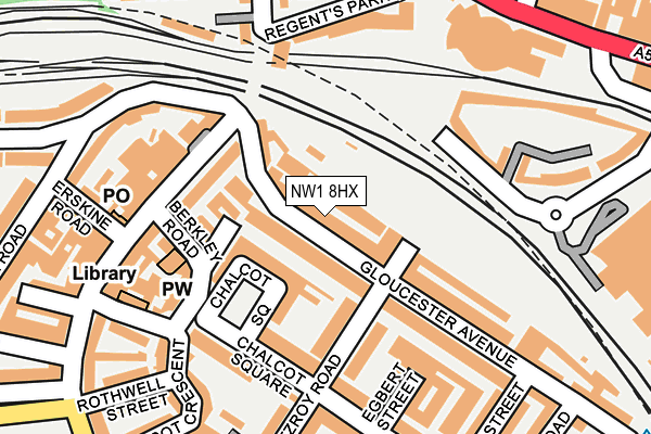 NW1 8HX map - OS OpenMap – Local (Ordnance Survey)